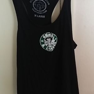 Black tank top logo